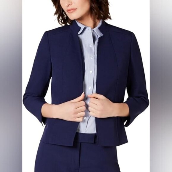 Sugarhill Jackets & Blazers - Sugarhill Boutique Navy Hook Front  Blazer 4